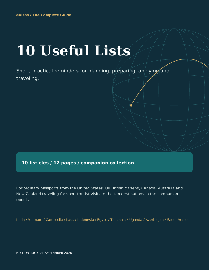 Ten Useful Lists, included in the complete package